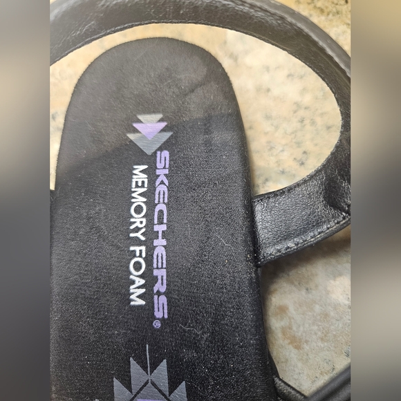 Skechers Women's Black Strappy Sandals - Picture 8 of 10
